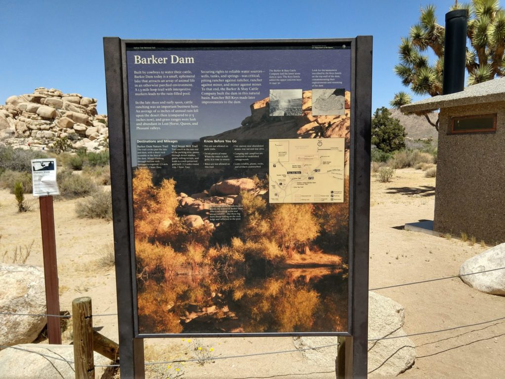 Joshua Tree Barker Dam